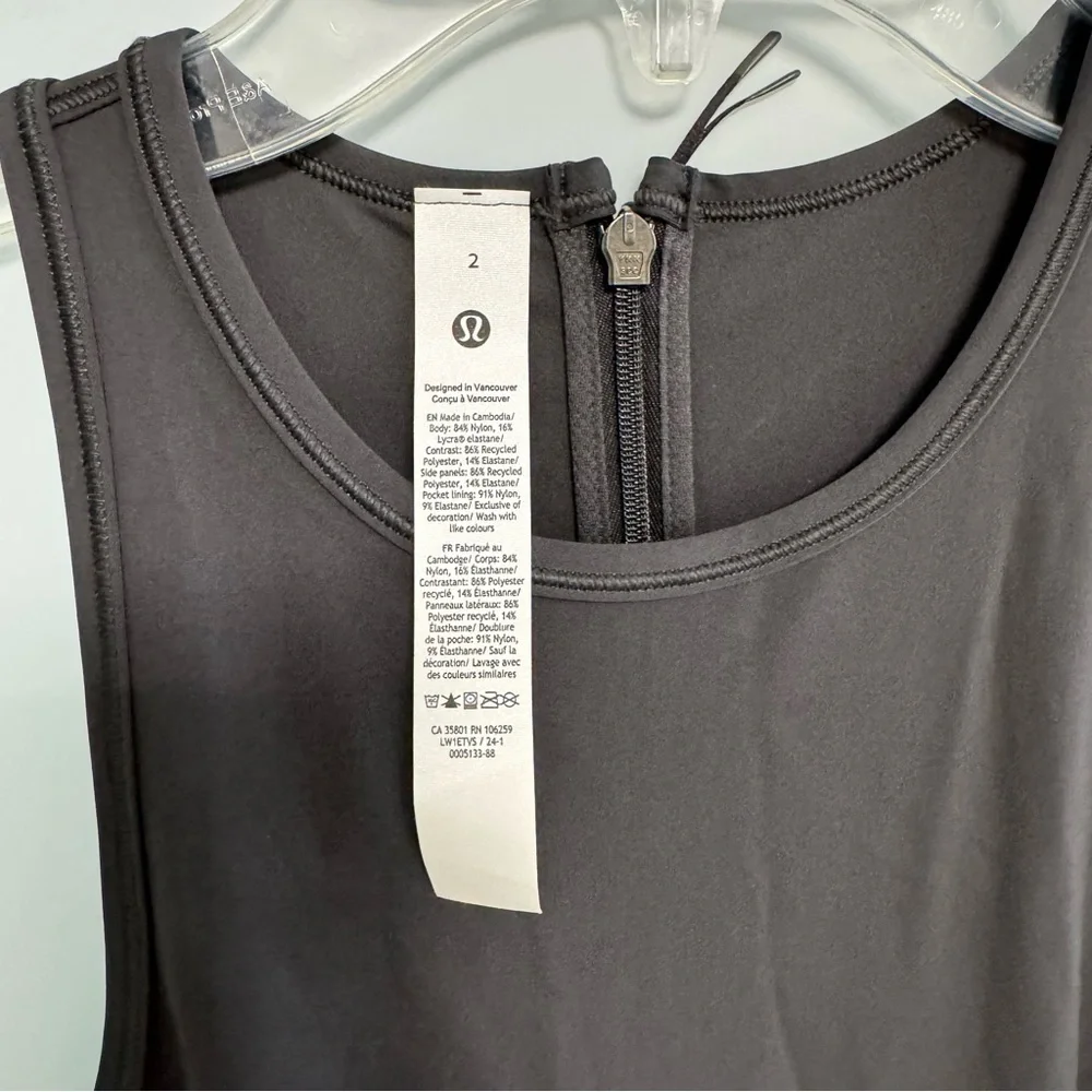 NEW! NULUX Running Dress 8” LULULEMON, Size 2